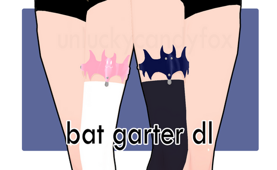 [MMD P2U] Bat Garter DL
