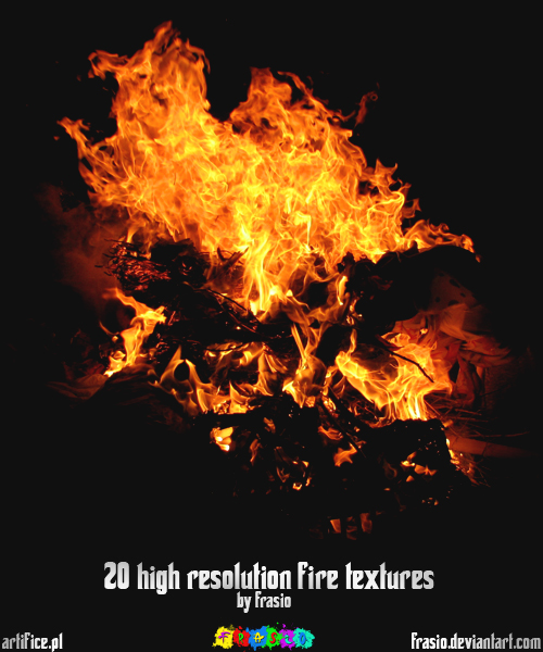 20 high res. fire textures