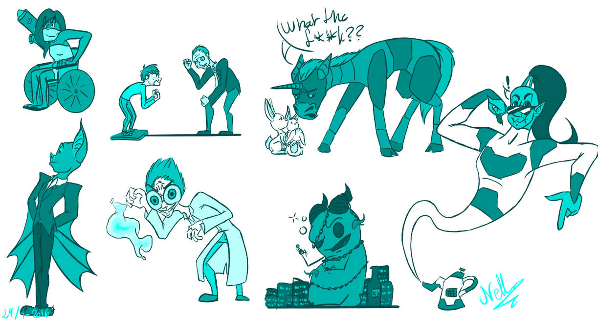 More Weird Guys! by DrawingNella on DeviantArt