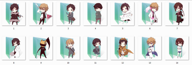 Durarara!! Folder Icons