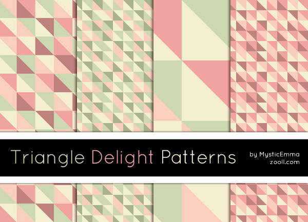 Triangle Delight Patterns by MysticEmma on DeviantArt