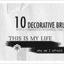 10 decorative brushes