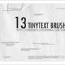 13 tiny text brushes