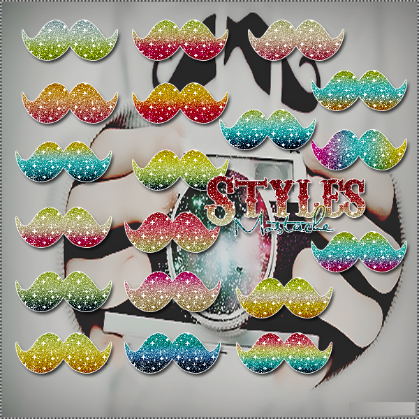 Styles Glitters Moustache