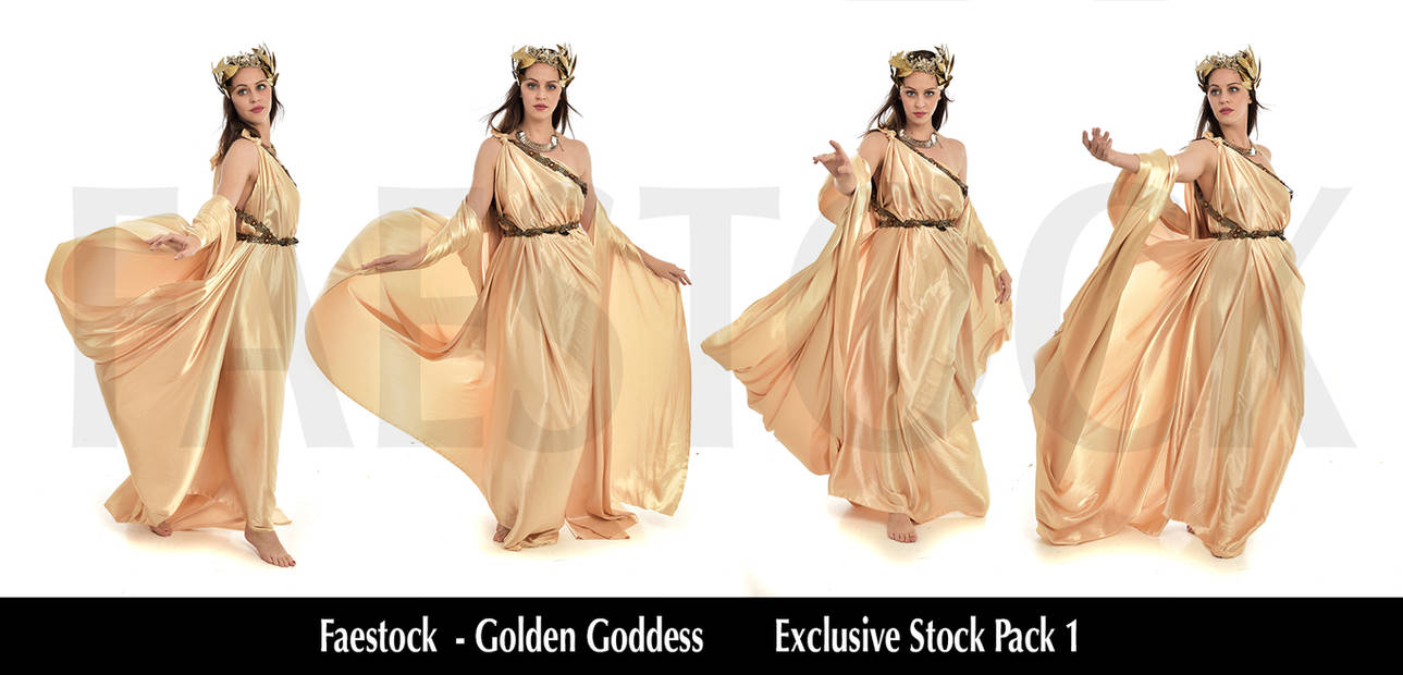 Golden Goddess   - Exclusive Stock Pack 1 by faestock