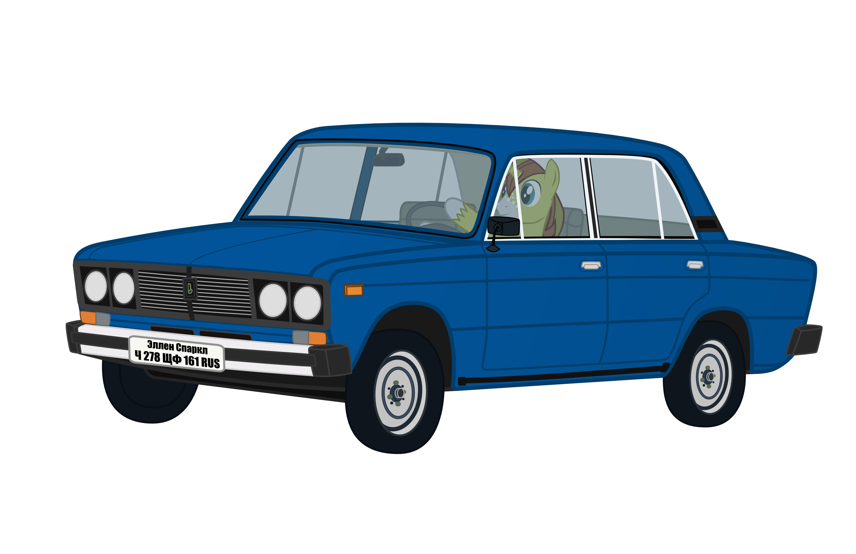 Allen Sparkle driving VAZ-21065 (Animation test)