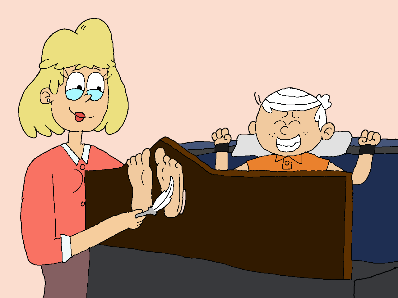 Lincoln's Ticklish Punishment by Axmarsonicfan121 on DeviantArt