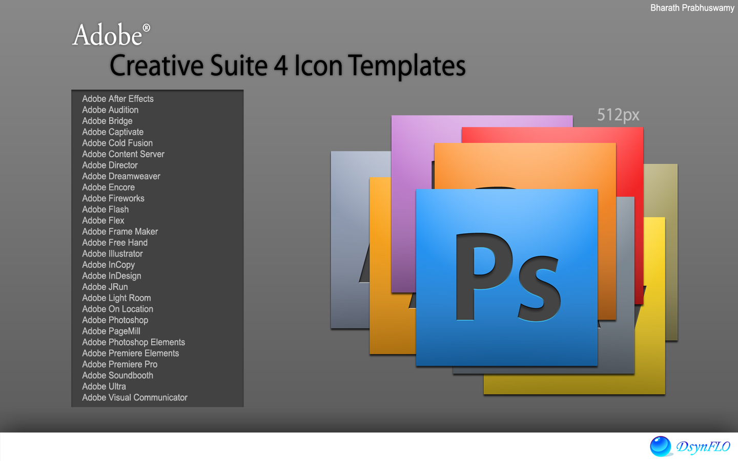 Adobe CS4 Icon Templates