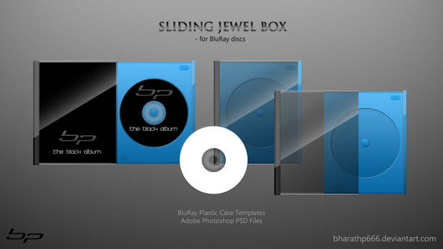 Sliding Jewel Box -Bluray .PSD