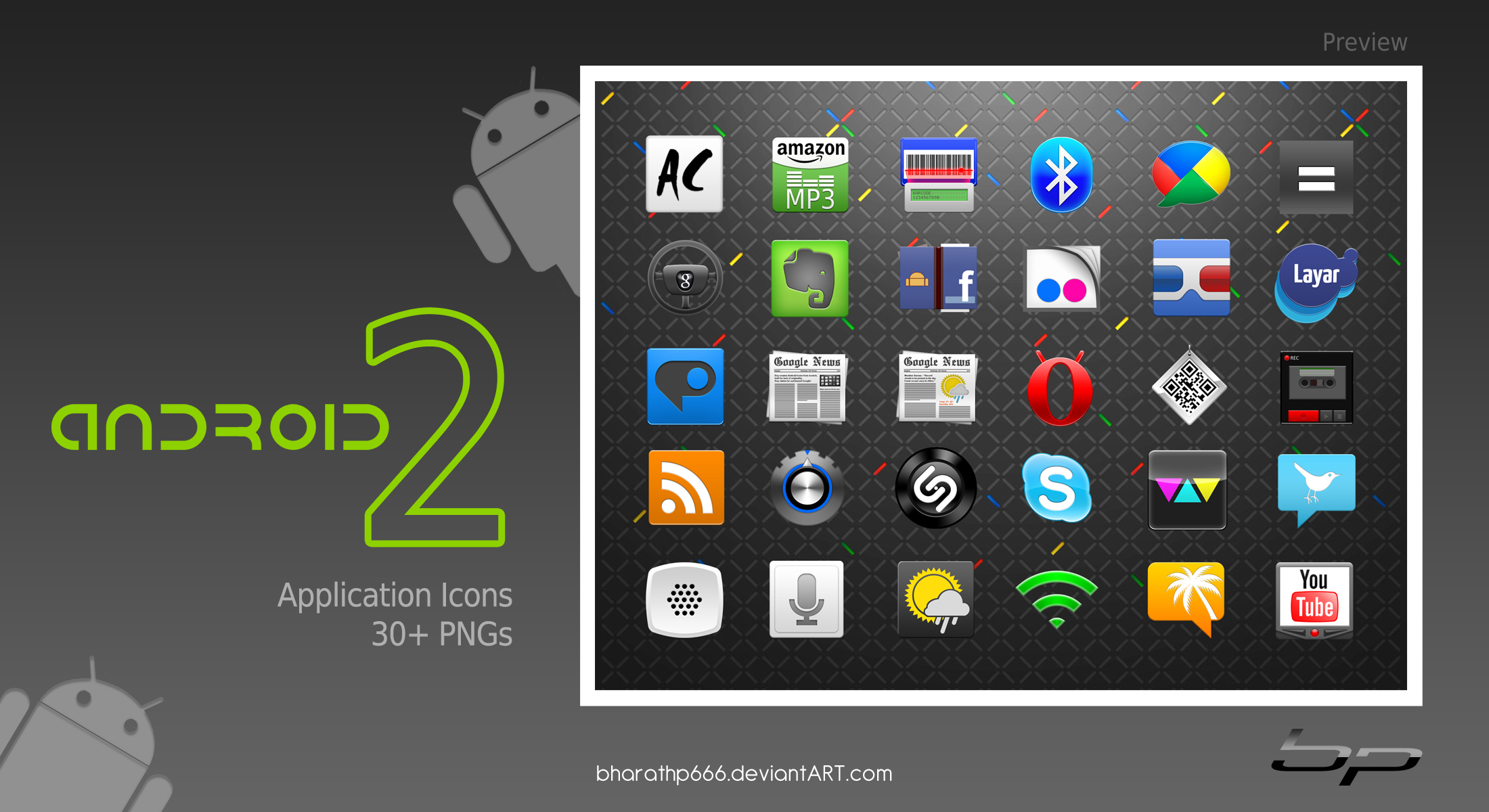 Android Icons Set 2 by bharathp666 on DeviantArt