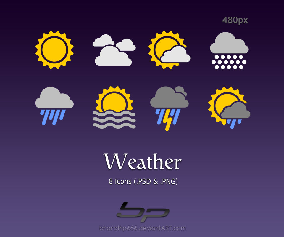 Android: Weather Icons by bharathp666 on DeviantArt