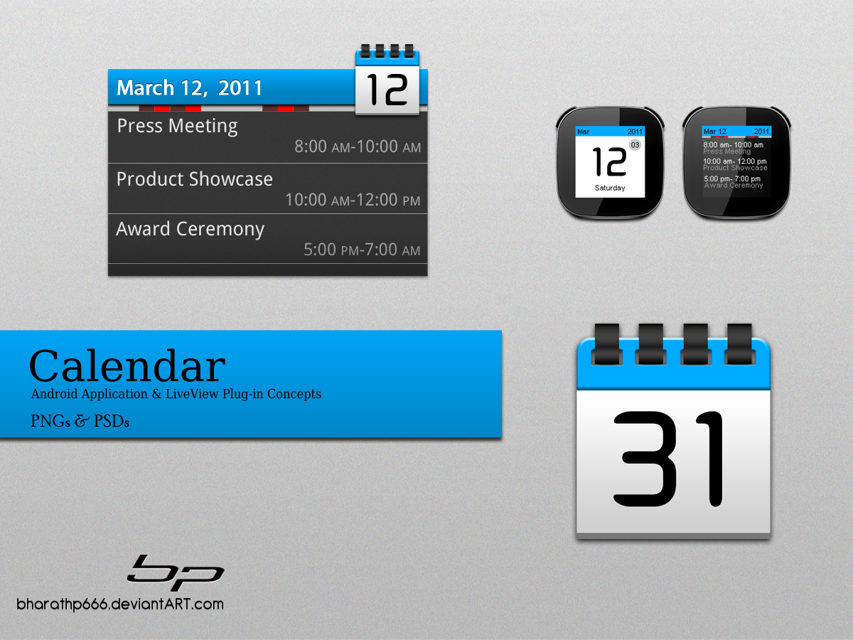 Android: Calendar App. Concept