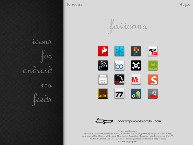 Android: Favicons by bharathp666