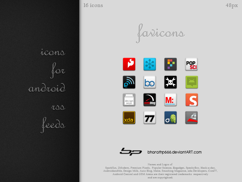 Android: Favicons