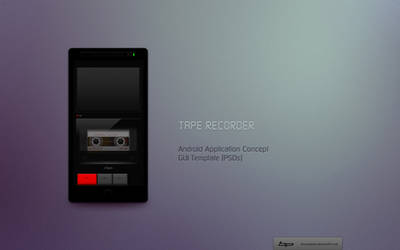 Android: Tape Recorder App. Concept