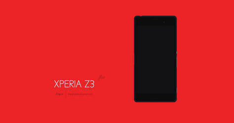 Sony Xperia Z3 Flat Design