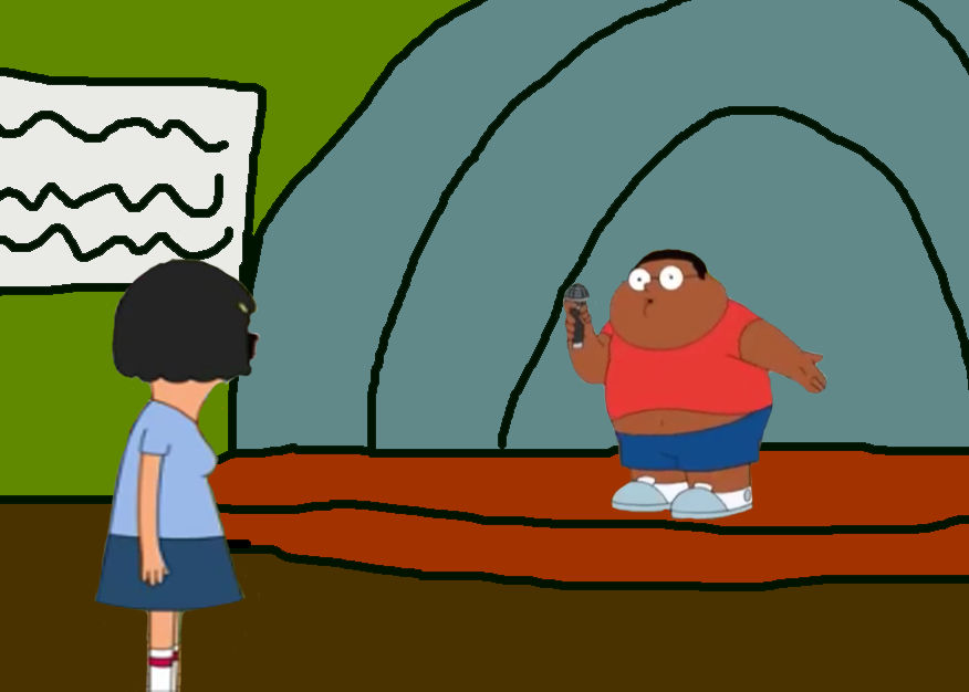 Tina Sees Cleveland Jr. Singing by bigpurplemuppet99 on DeviantArt