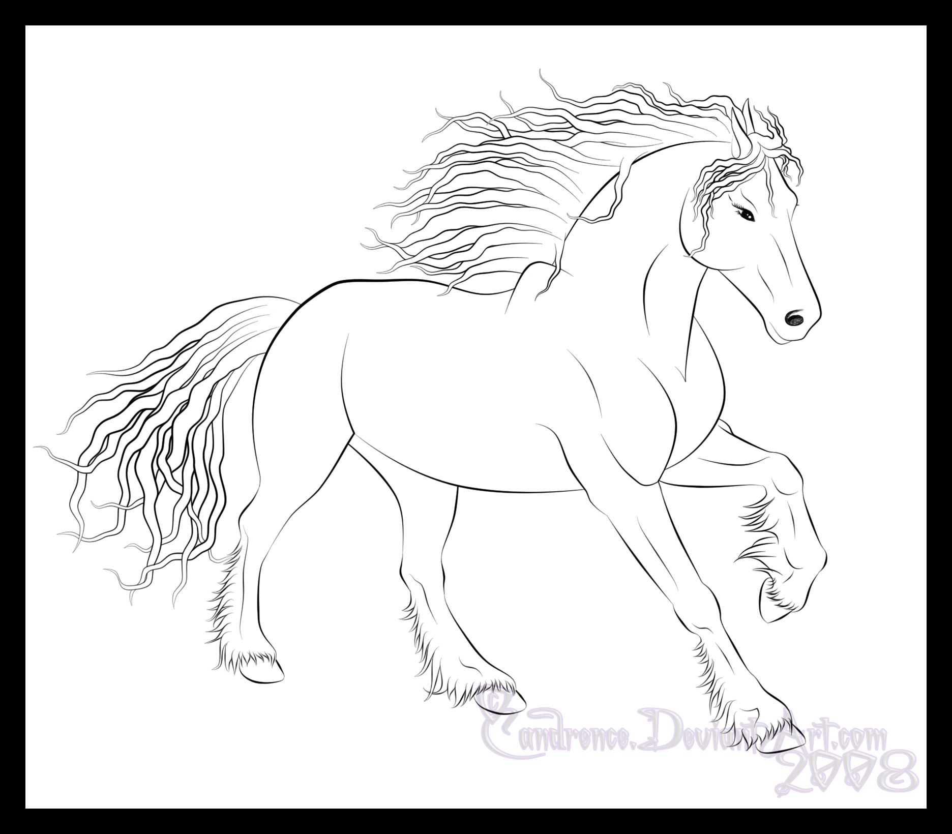 Friesian Lineart