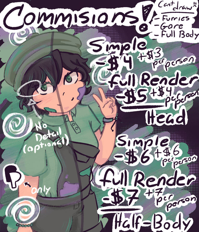 Commisions!!! by Caldeira5423 on DeviantArt
