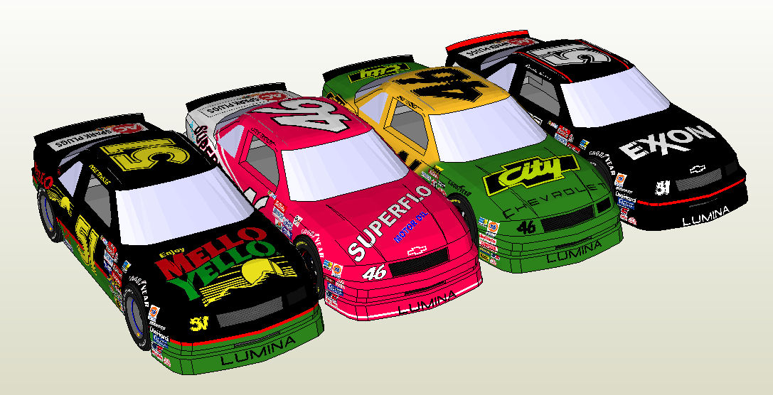 Days of Thunder Paper Model Pack