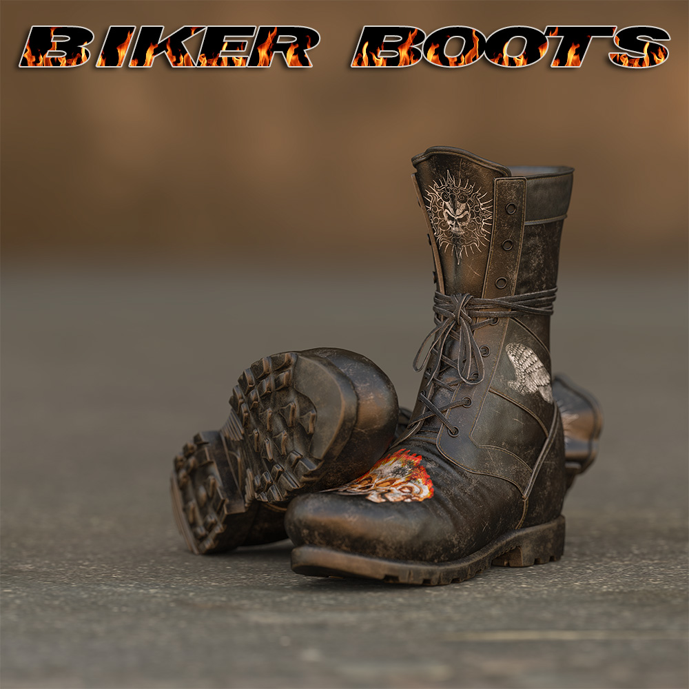 FREE!Biker Mats for Slide3D Military Boots for G3M