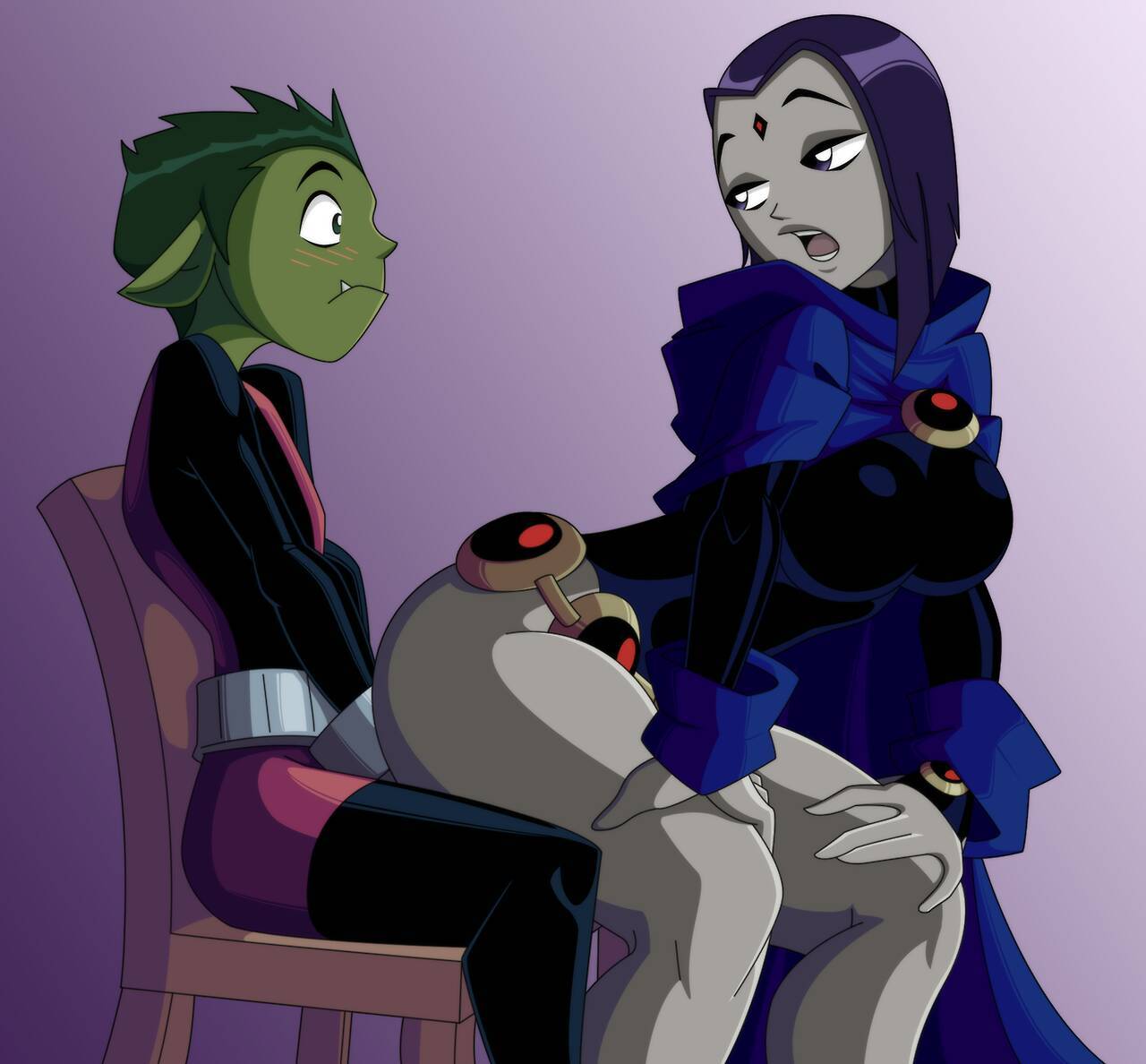 Raven And Beast Boy Hentai