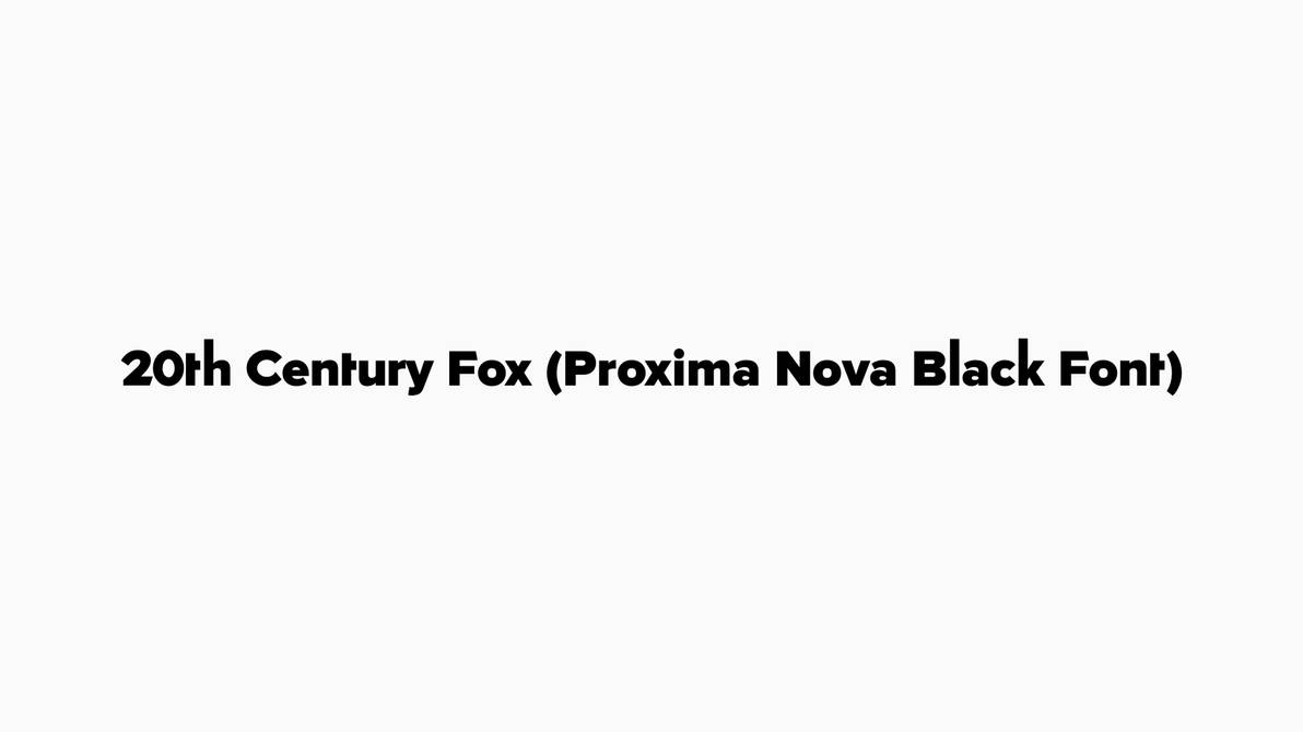 TCF Print Font Proxima Nova Black Font by Charlieaat on DeviantArt