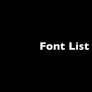 LeapFrog Font List