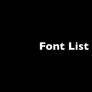 Slightly Misc Font List