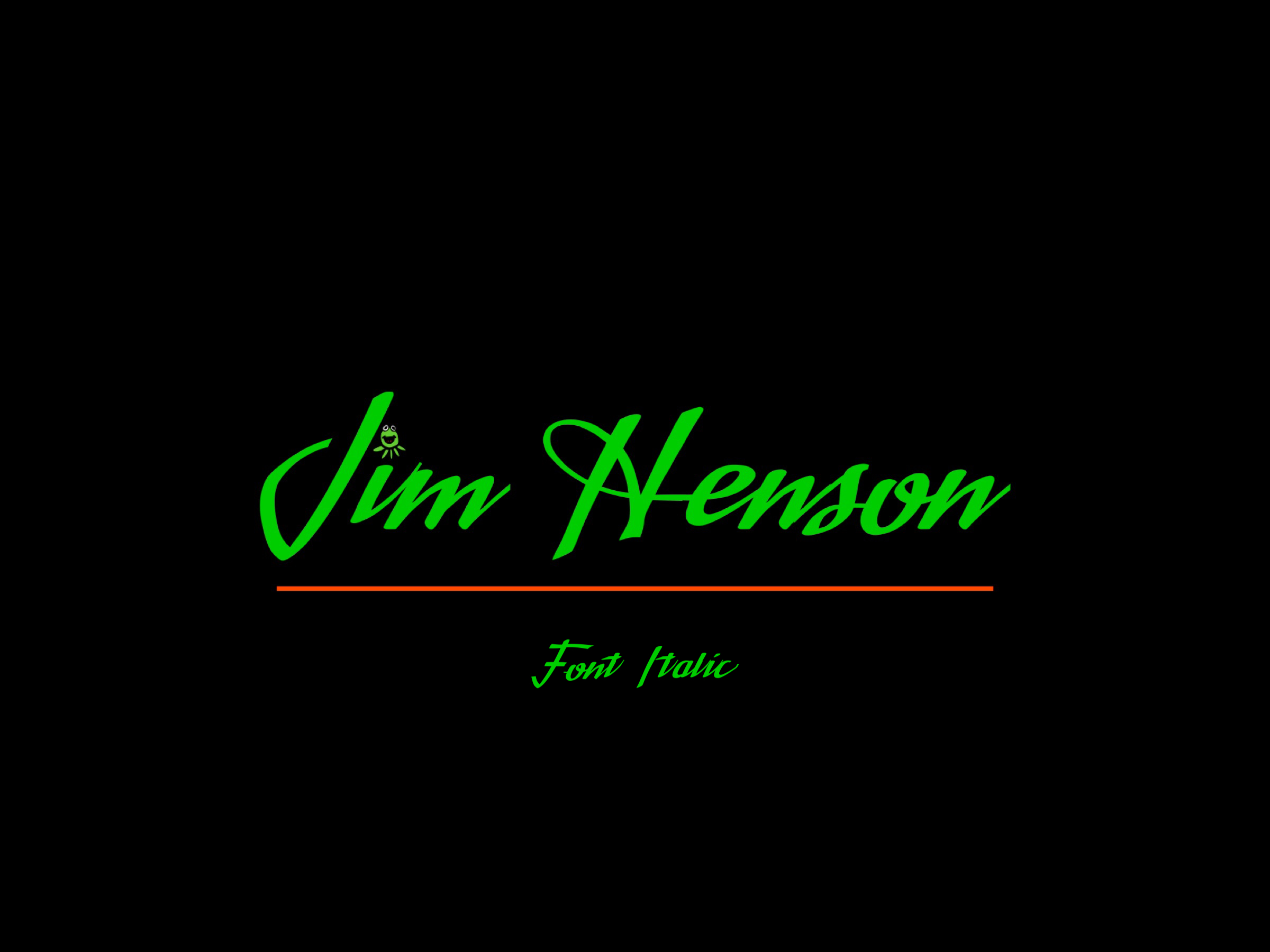 Jim Henson Logo Font