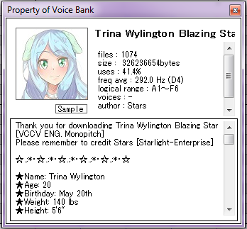 Trina Wylington BlazingStar ENG Demo[Discontinued]
