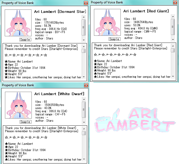 Ari Lambert STARFORM VBs Download [RETIRED]