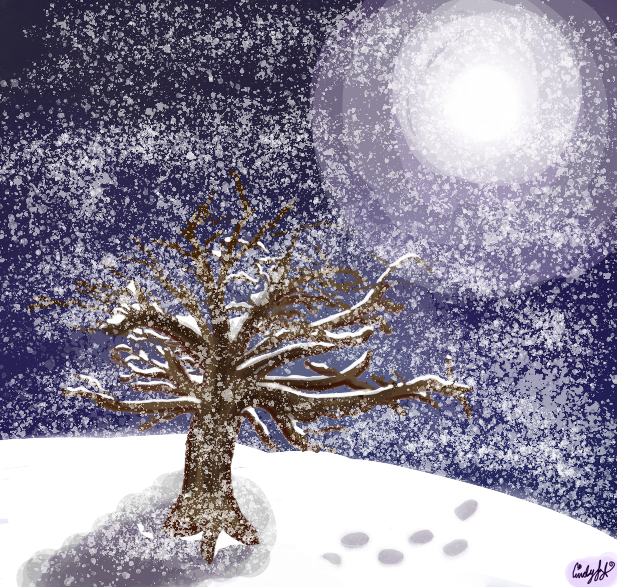 Snowy night by CocoMofo on DeviantArt