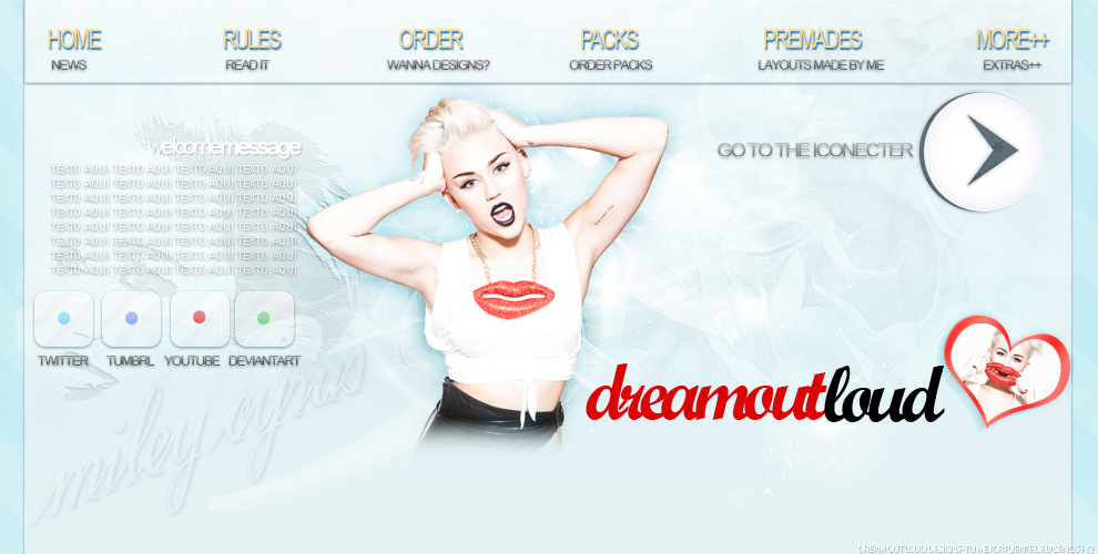 Header PSD Miley Cyrus