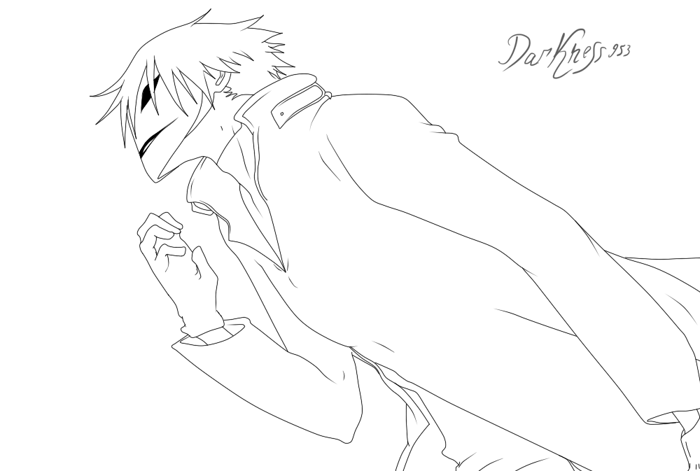 Darker than Black lineart