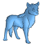 Free pixel wolf lineart PSD 02