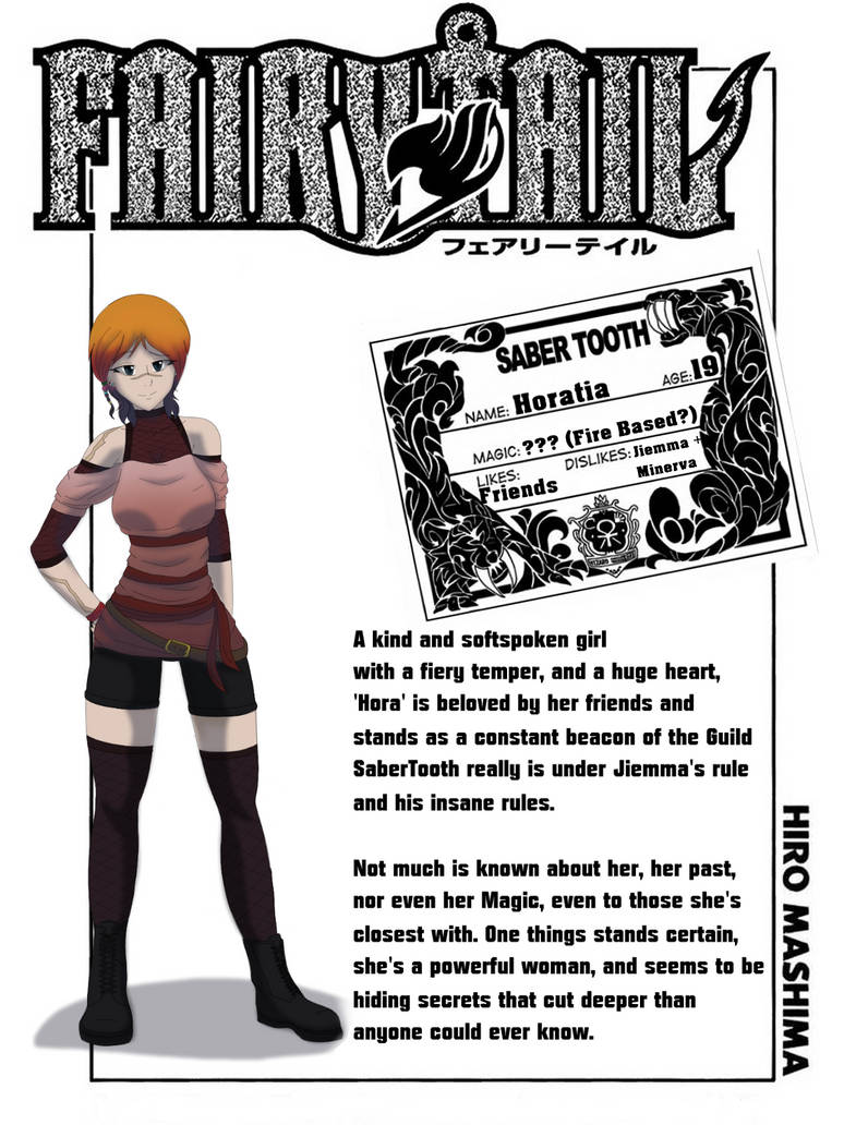 Horatia Sabertooth Guild Card By Energymagefrea On Deviantart Horatia Sabertooth Guild Card By Energymagefrea On Deviantart