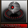 black and red icon set