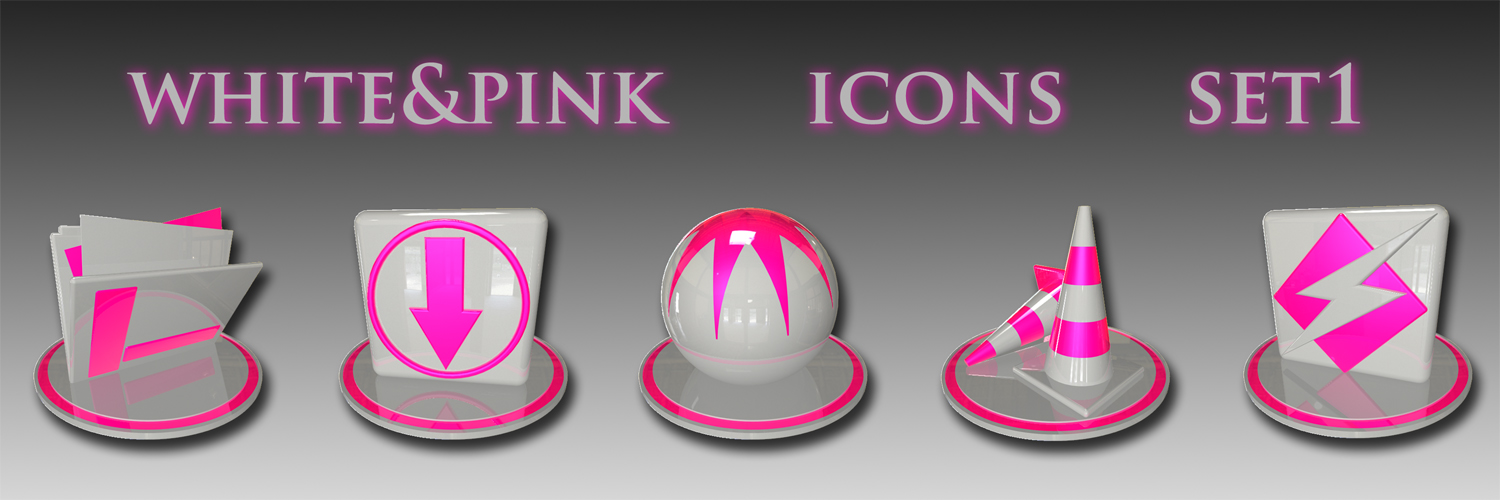 white and pink icon set 1 by xylomon on DeviantArt