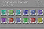 glass and chrome adobe set by xylomon