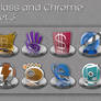 glass and chrome icons   set 3