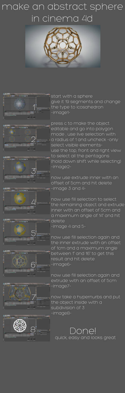Abstract Sphere Tutorial For Cinema 4d By Xylomon On Deviantart
