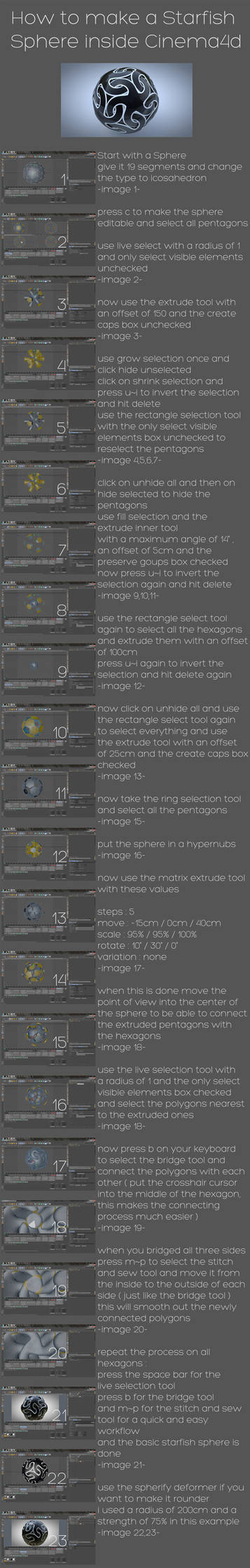 starfish sphere tutorial