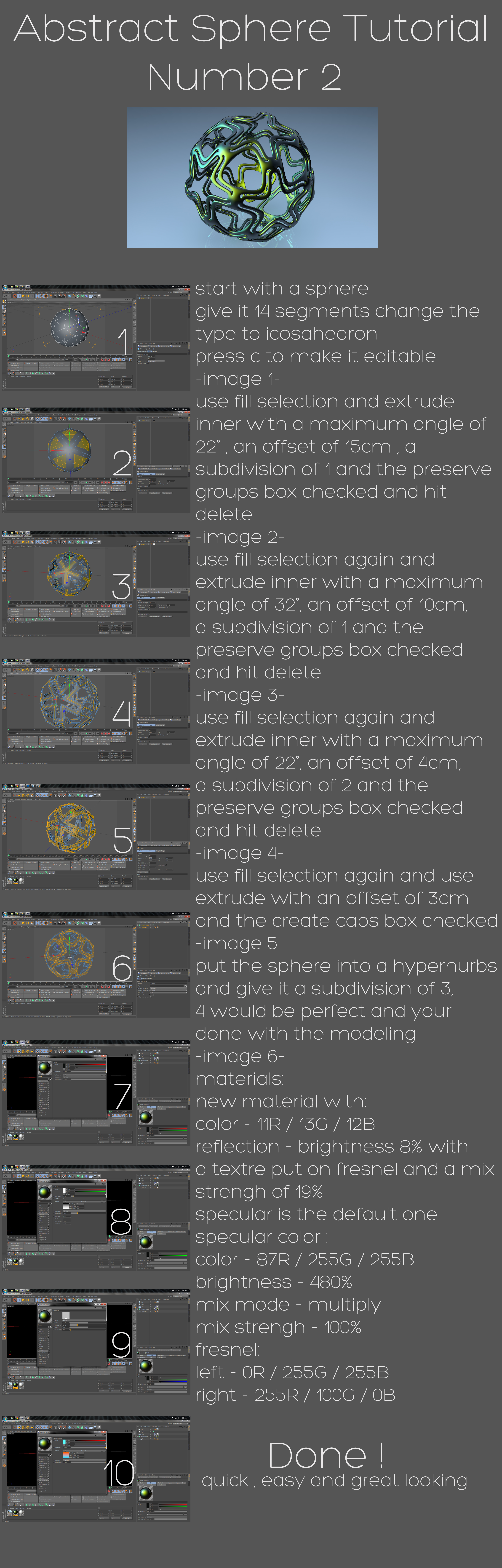 abstract sphere tutorial 2