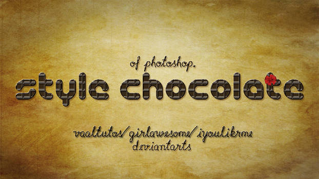 Chocolate Style for photoshop