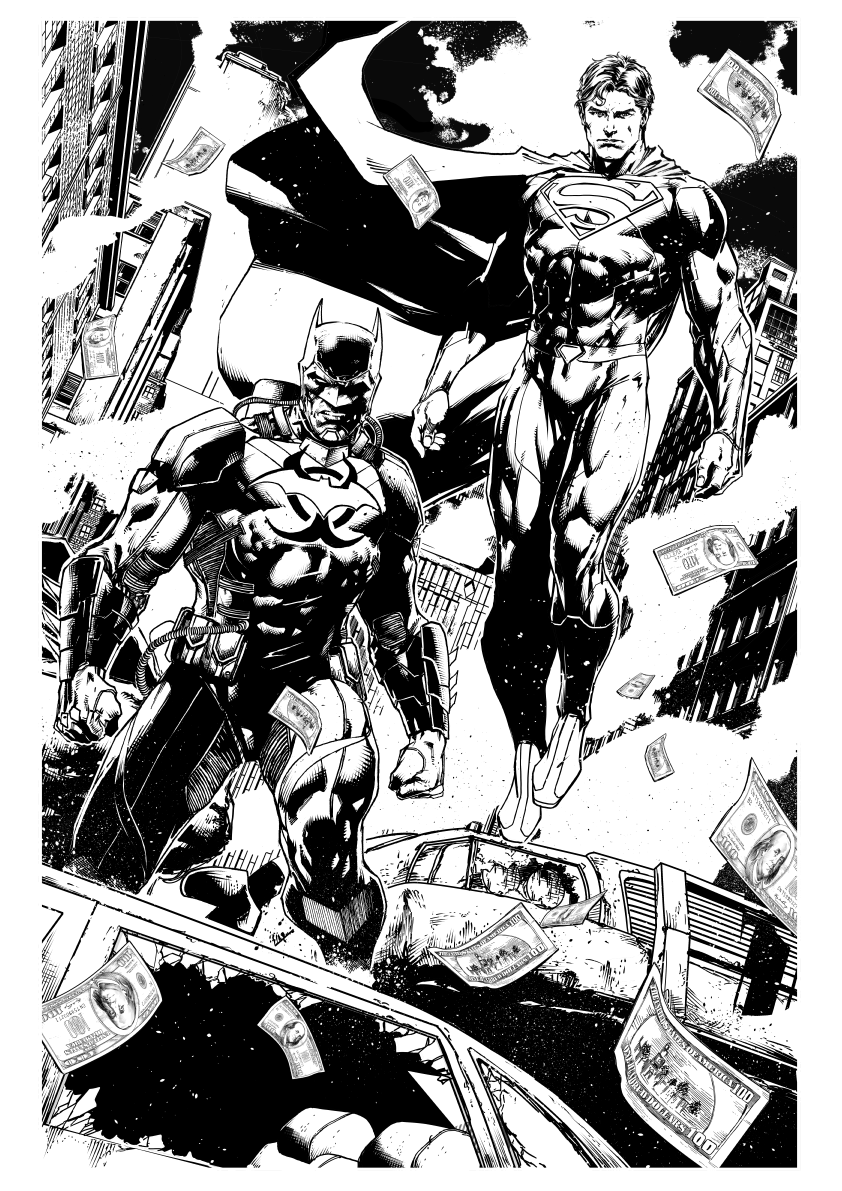 JusticeLeague36pg06 Superman and Batman