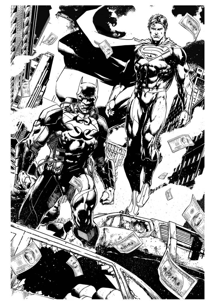 JusticeLeague36pg06 Superman and Batman by jayfabs on DeviantArt