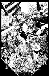 Justice League 44 Cover Inks
