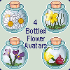 4Free Bottled Flower Avatars by CitricLily