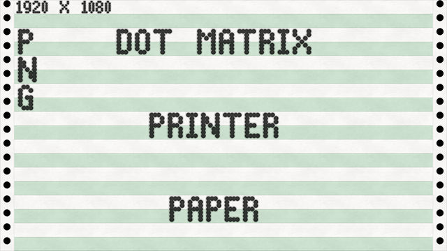 Dot Matrix Printer Paper by BLUEamnesiac on DeviantArt